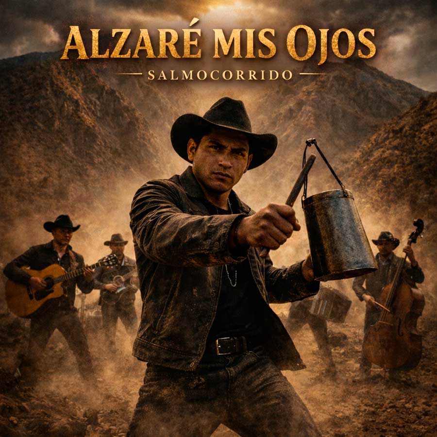 Mexican salmocorrido band performing in mountains with cencerro – Psalm 121 inspired song cover